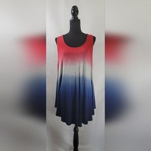 Lane Bryant Tunic Length Americana Tank Size‎ 18-20